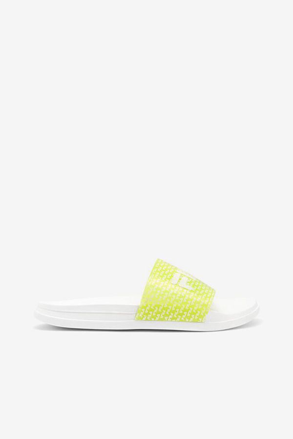 Chanclas Fila Mujer Blancas / Amarillo / Blancas - Drifter Luxe Repeat - España 498753LAJ